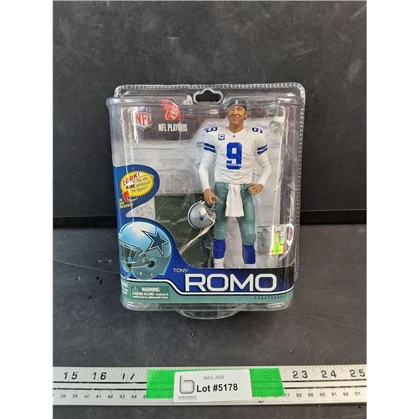 NFL Tony Romo Football Figure - Sealed, Authenticity Not Guaranteed