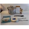 Image 3 : Popcorn Popper, Jar of Inspirational Bible Verses, (3) Glass Mugs,  (2) Butter Knives, Etc