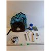 Image 1 : Kids Backpack, Plastic Lantern, Paint Brushes,  Sudoku Calculator, Etc