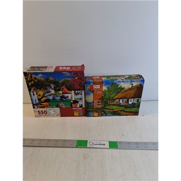 (2) 550 piece Puzzles