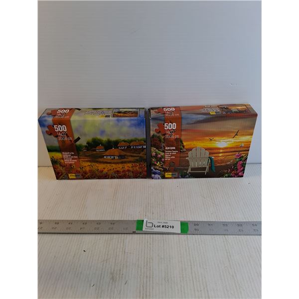 (2) 500 Piece Puzzles