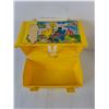 Image 3 : Dish Tub, (2) Vintage Lunch kits- Sesame Street, Treasure Trolls- As Is
