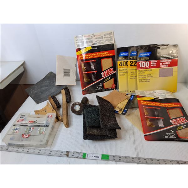 Sandpaper, Wire Brushes, Misc.