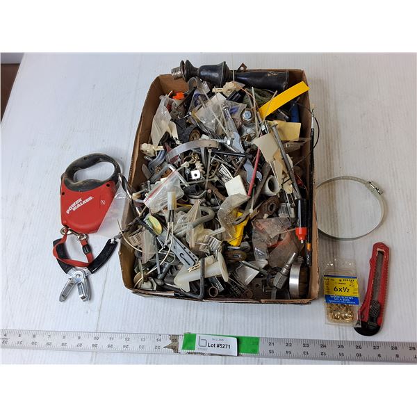 Power Walker Dog Leash, Wood Screws, Utility Knife, Misc.