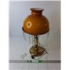 Image 1 : Vintage Glass Lamp with Drop Prisms and  Bulb- Powers On 19" - PICK UP