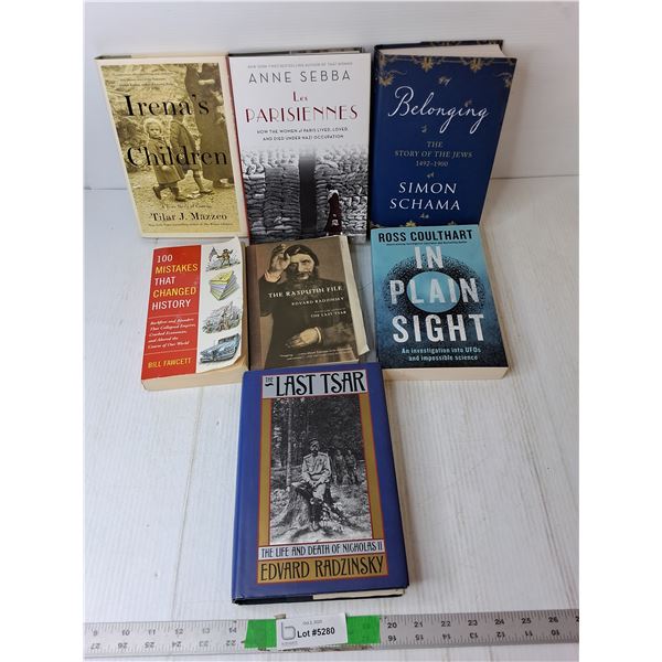 (7) Books- UFOs, Rasputin, World Wars