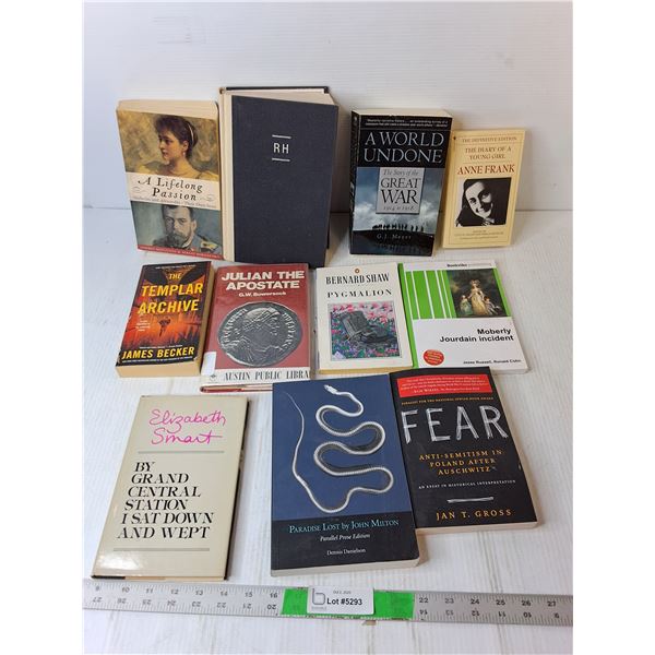 (11) Mostly History Books- Anne Frank, Misc.