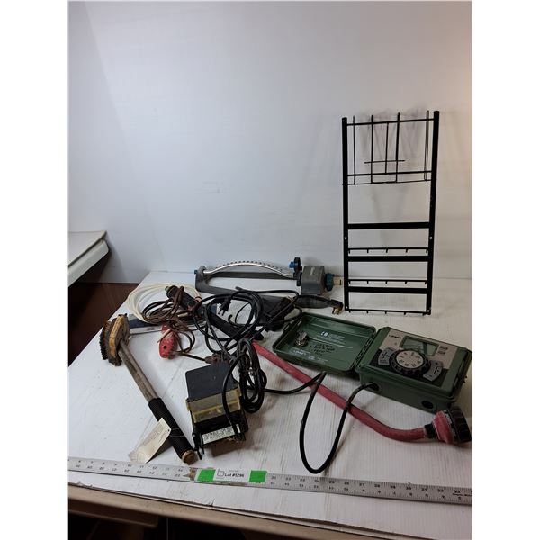 Orbit Irrigation Controller- Powers On, Sprinkler, Landscape Lighting Transformer- Untested, Misc.