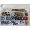 Image 3 : (3) Plastic Organizers with Screws, Bolts, Misc.