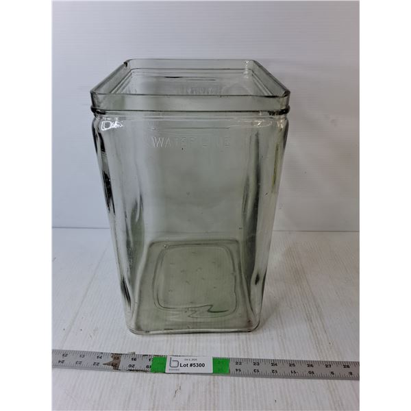 Vintage Glass Battery Jar 10" x 8.5" x 14.75"