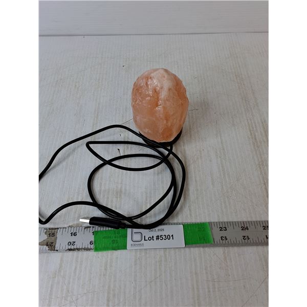 Color Changing USB Salt Lamp 4.5" Tall- Working
