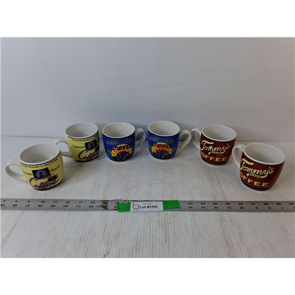 (6) Ceramic Coffee Mugs