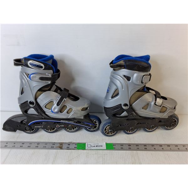 Boy's Adjustable Fire Fly Roller Skates- Size 31-34 L