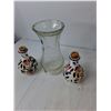 Image 3 : Electric Coffee Percolator- Powers On, (2) Ceramic Decanters, Glass Vase