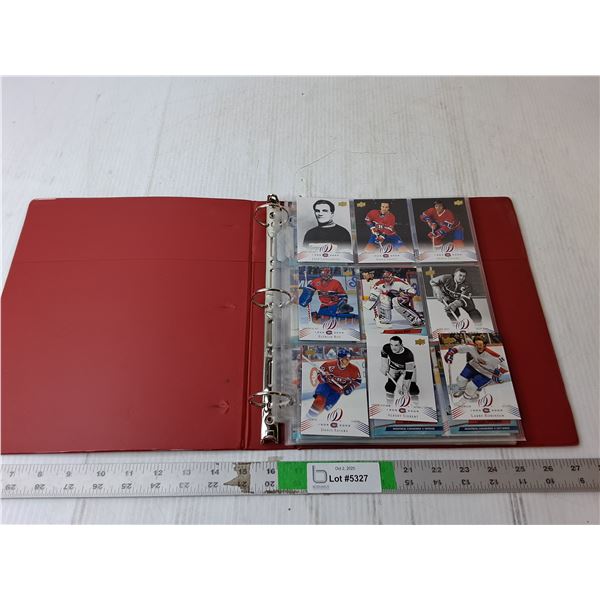 (8) Pages of Upper Deck Montreal Canadiens Cards, Cannot Authenticate