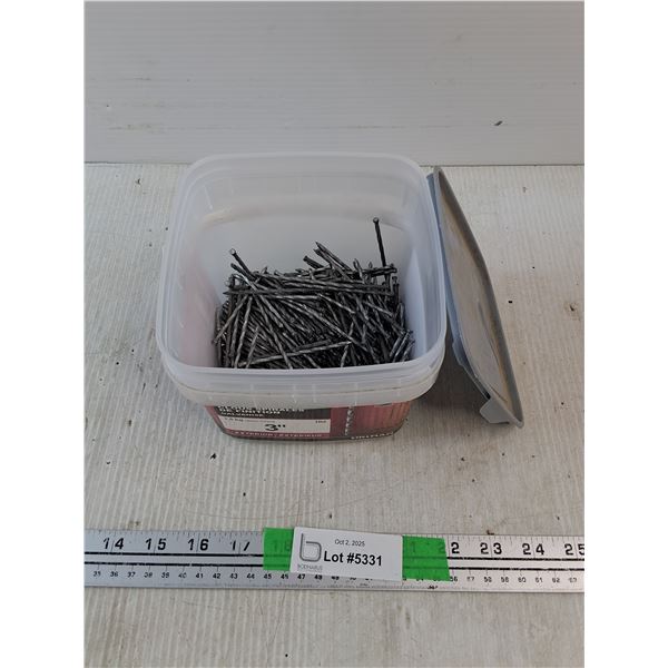 3" Galvanized Spiral Finish Nails