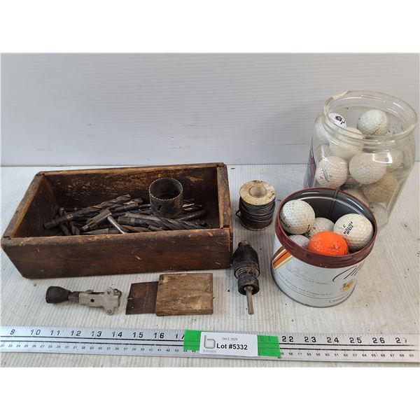 Golf Balls, Drill Bits, Solder, Misc