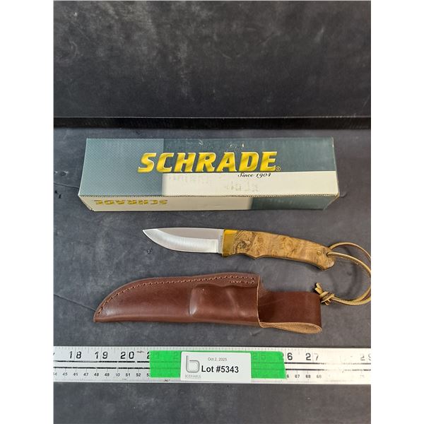 Schrade 3 1/2" Fixed Blade Knife with Sheath