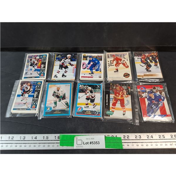 Various Trading Hockey Cards NHL Pro Set, O Pee Chee, Upper Deck - Authenticity Not Guaranteed