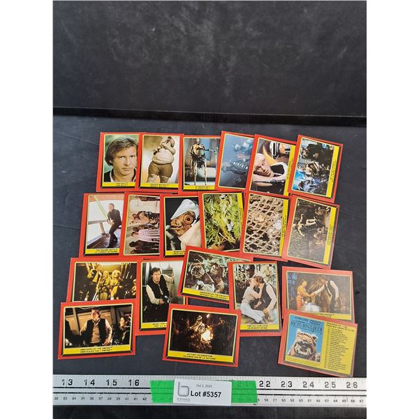 Vintage O Pee Chee Star Wars Return of Jedi Cards