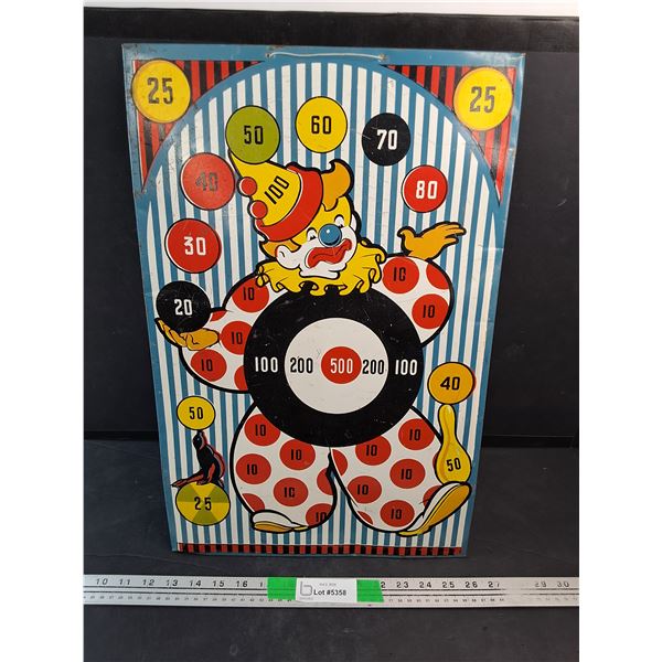 Vintage Clown Metal Target