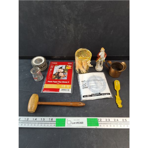 Party Girls Pseudo Ivory, Photo Paper, Wooden Hammer,Ceramic Ornament, Misc