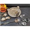 Image 5 : Various Quartz Watches, Ash Tray, Silver Spoon, Elephant Ornament, Folding Knife, Misc