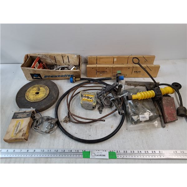 Mitre Box, Tape Measure, Various Hardware