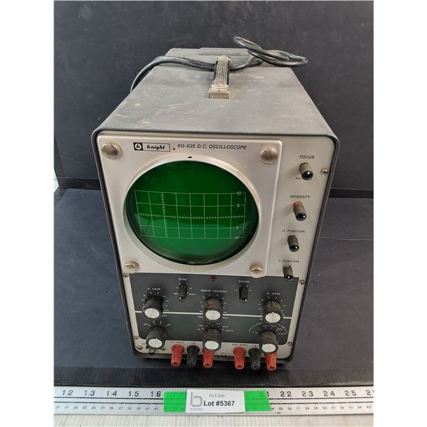 Vintage Knight Electric Oscilloscope - As Is