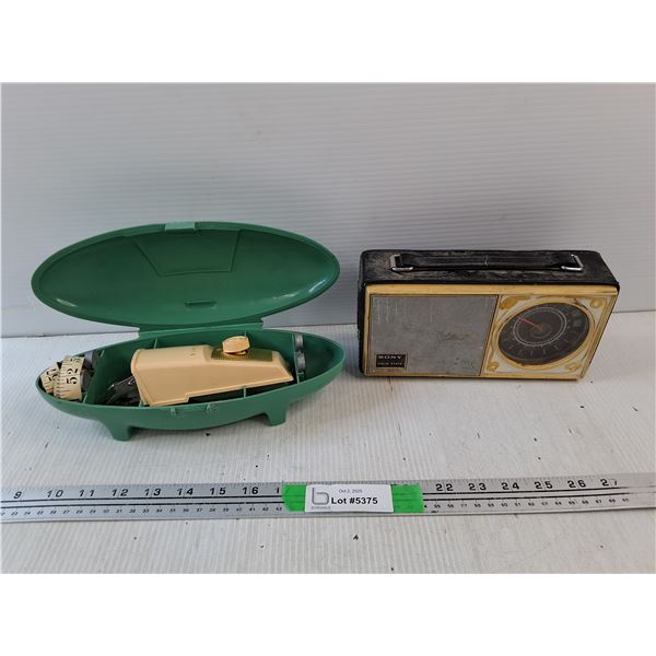 Singer Buttonhole Attachment - As Is, Sony Solid State Radio - As Is