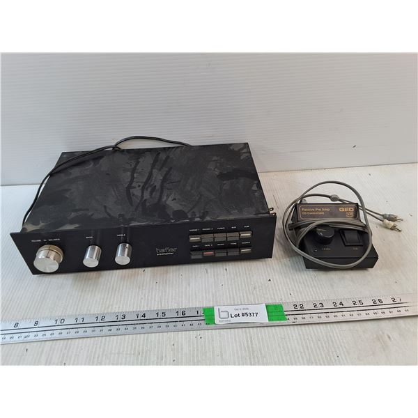 Vintage Hafler Preamplifier, QED Passive Pre Amp CD Control Unit - As Is