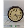 Image 1 : Vintage Smith Sectric Electric Wall Clock - Powers On, As Is 13"