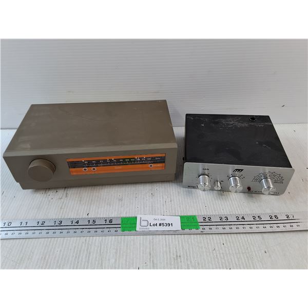 Vintage Quad Stereo and Amplifier - As Is