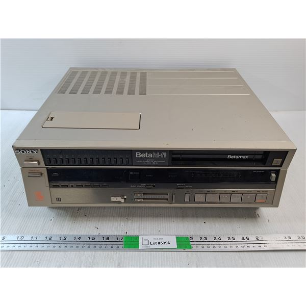 Sony Beta Hi Fi Stereo Video Cassette Recorder - As Is