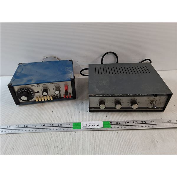 Vintage Hickok Function Generator, Solid State Amplifier - As Is