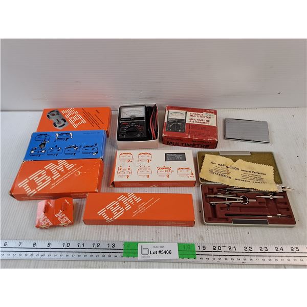 8 Range Multitester, Correctable Film Ribbons, Math Tool Set