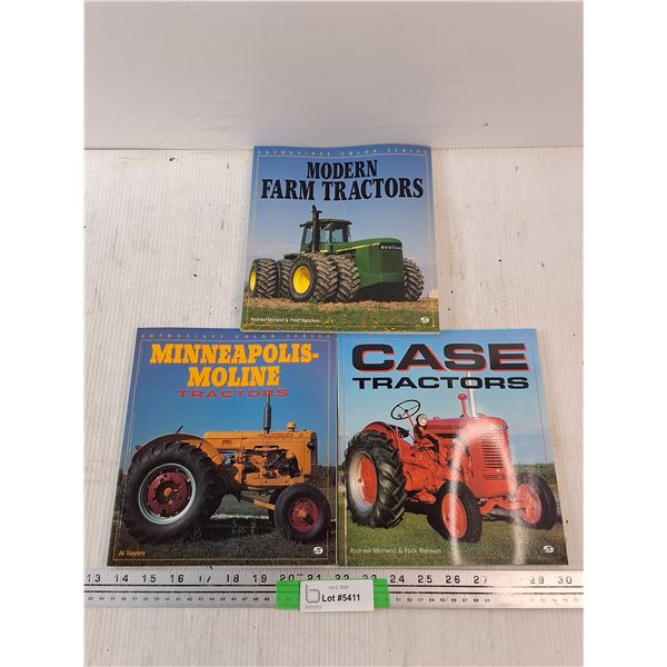 (3) Enthusiast Color Series Books - Modern Farm Tractors, Case, Minneapolis Moline