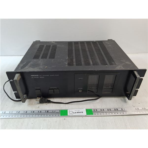 Nikko DC Power Amplifier - As Is