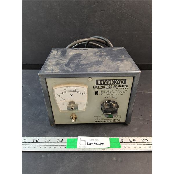 Hammond Line Voltage Adjuster - As Is