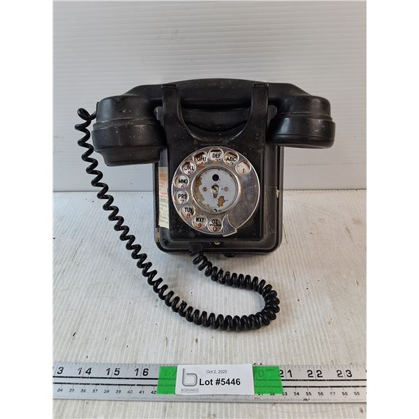 Vintage Wall Rotary Phone - As Is