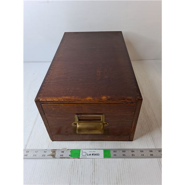 Wooden Storage Box with Drawer 17" x 10" x 7"