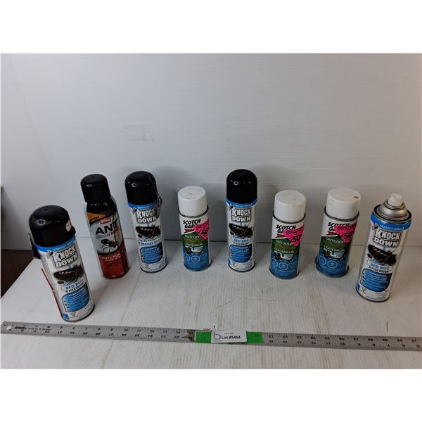 Chemicals Lot- Bedbug/Flea Killer, Ant/Roach Killer, Water Shield- Most Full - CANNOT SHIP