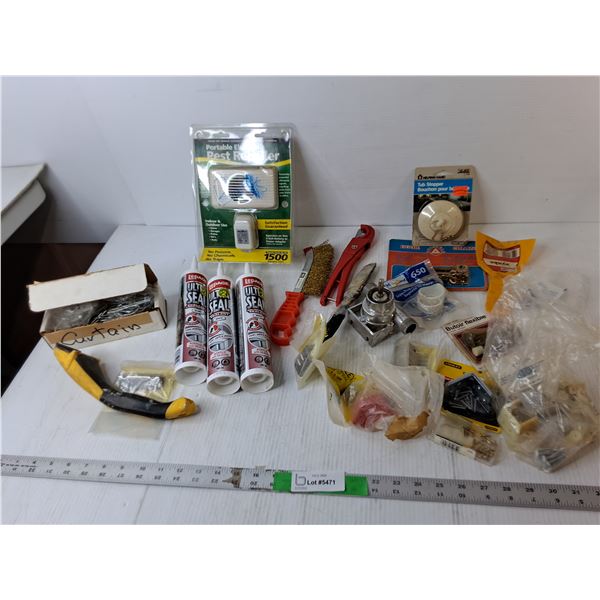 Tub Stopper, Electronic Pest Repeller- Sealed, (3) Silicone Sealants, Misc. Cannot Ship