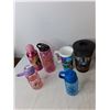 Image 3 : (10) Water Bottles/Mugs, Straws, Cigar Box