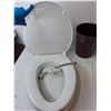 Image 2 : Kohler Toilet Seat- Appears New,  Attachment & (2) Garbage Bins - PICK UP