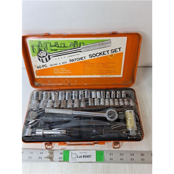 Ratchet Socket Set- As Is