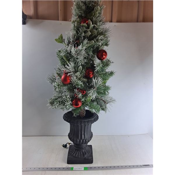 48" Snow Effect Christmas Tree (Clay Base) - PICK UP ONLY