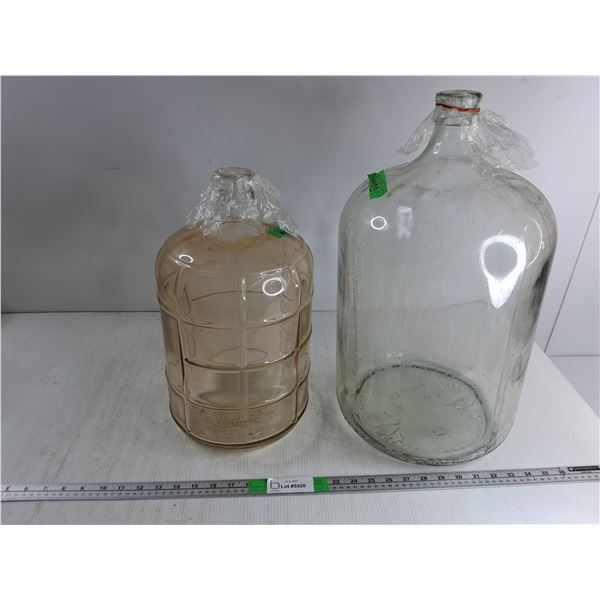 (2) Large Glass Carboys Up To 22"x9"  - PICK UP