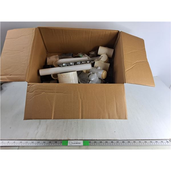 Box Of Miscellaneous PVC Pipe Fittings - PICK UP