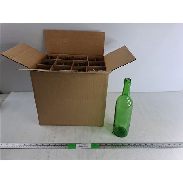 (12) Empty Wine Bottles